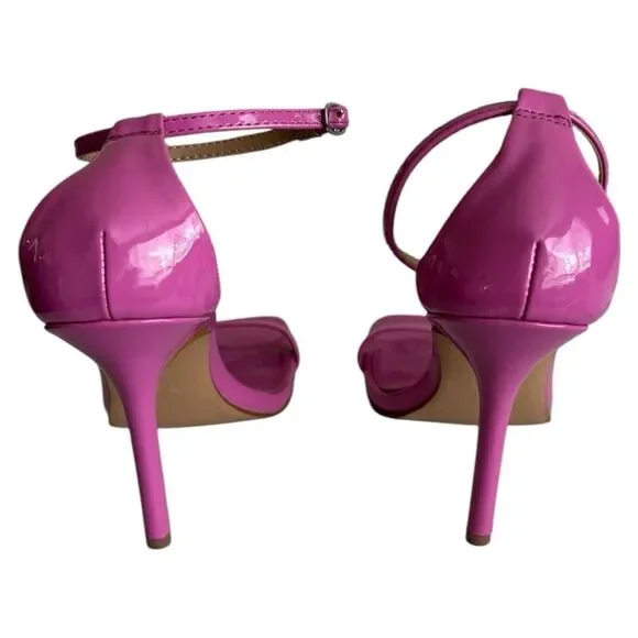 Steve Madden Shaye Pink Patent Heeled Sandal - Picture 7 of 9